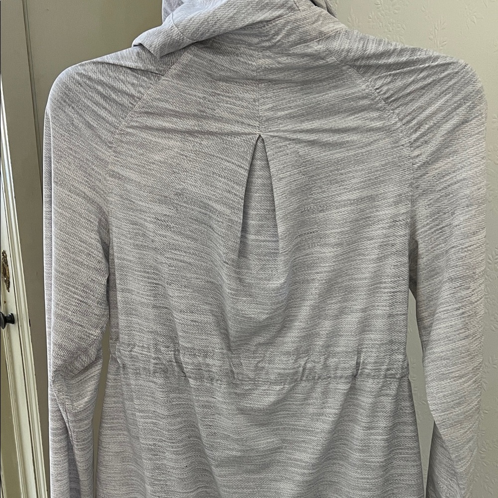 Lululemon Athletica Light Gray Zip-Up Anorak Hoodie - Picture 7 of 11